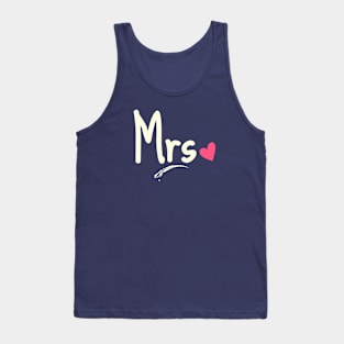 Mrs. The charming | Feminine Couple and Wedding Gift Tank Top